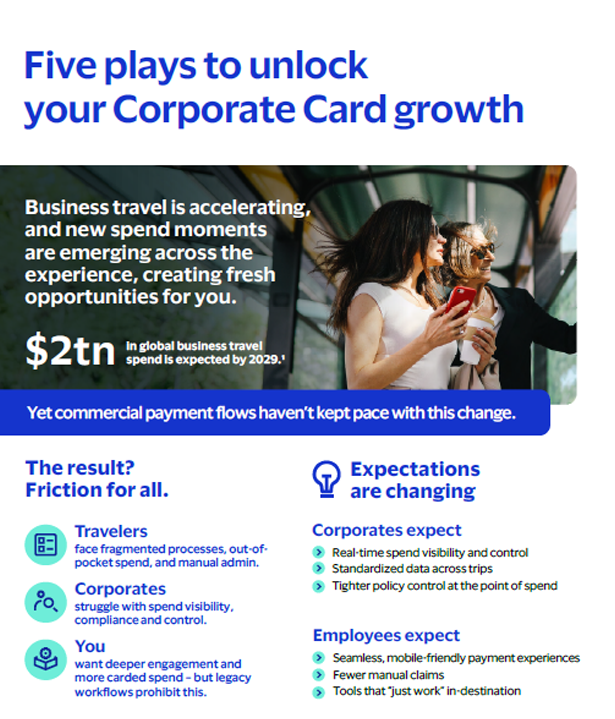 Five plays to unlock your Corporate Card growth - infographic