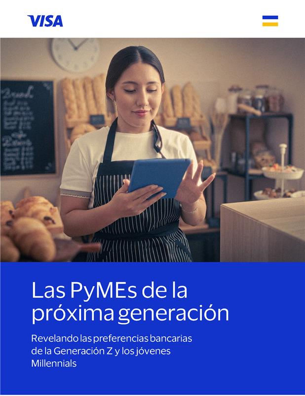 WMujer con tablet en panadería moderna
