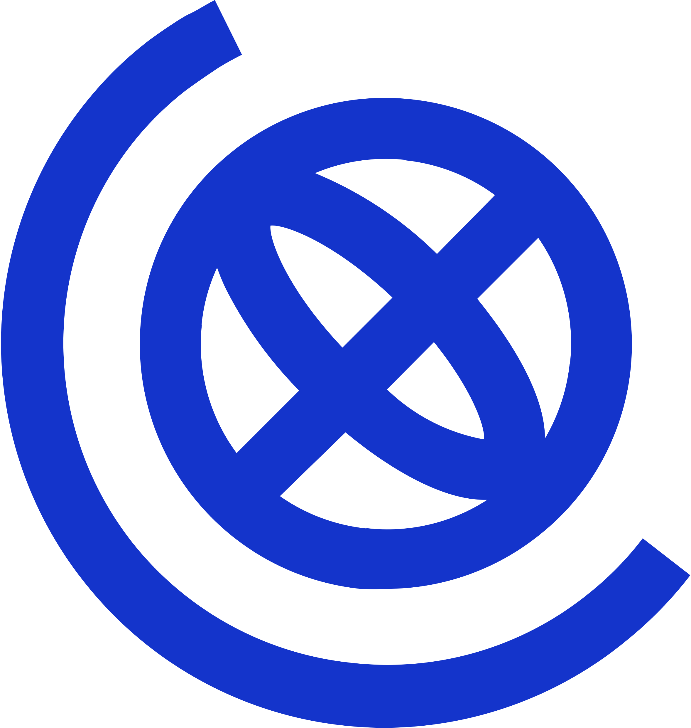 Blue globe icon representing global connectivity.